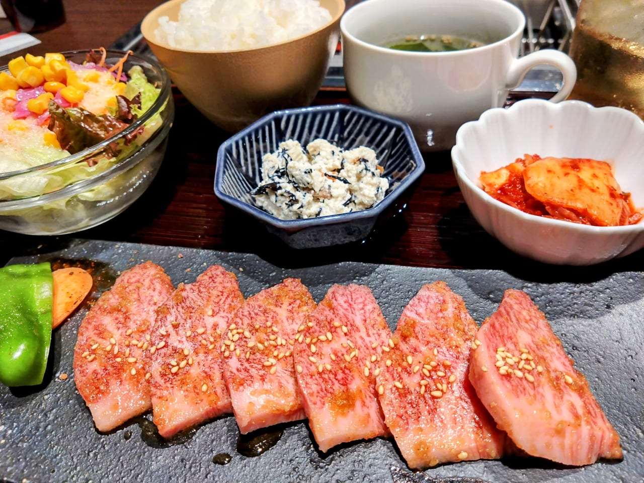 長岡市】8月にオープンした無煙焼肉 凜で焼肉ランチ定食が割引価格で